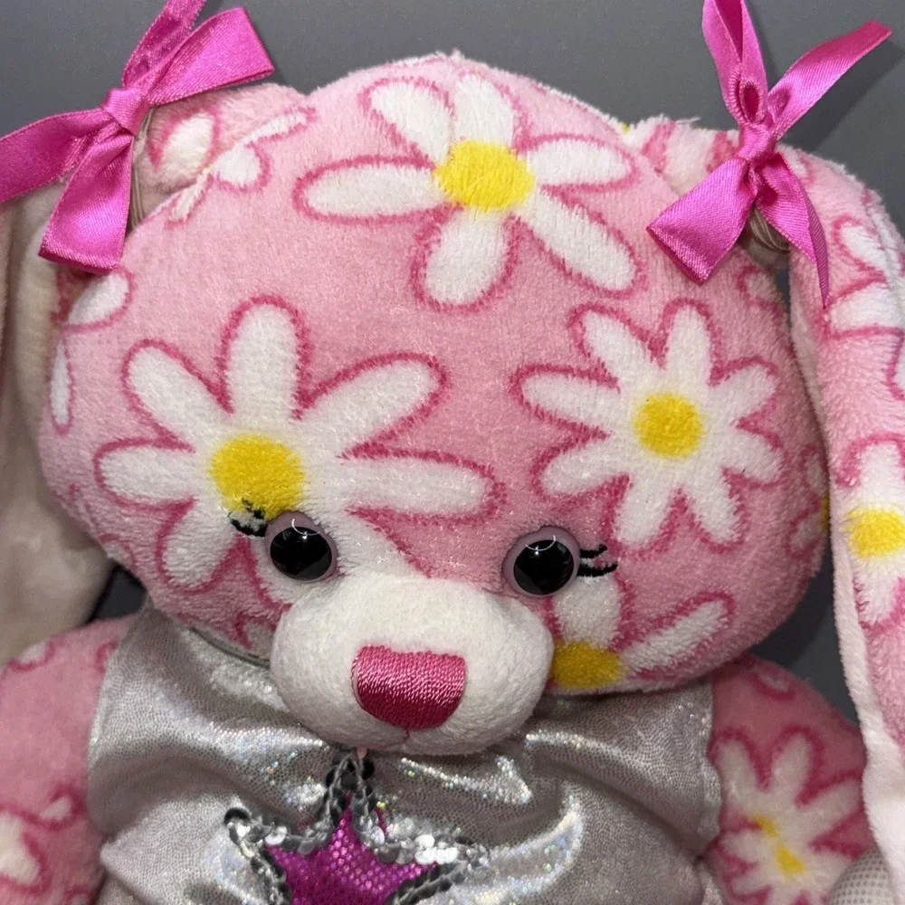 BUILD A BEAR Daisy Bunny Floral Rabbit 16